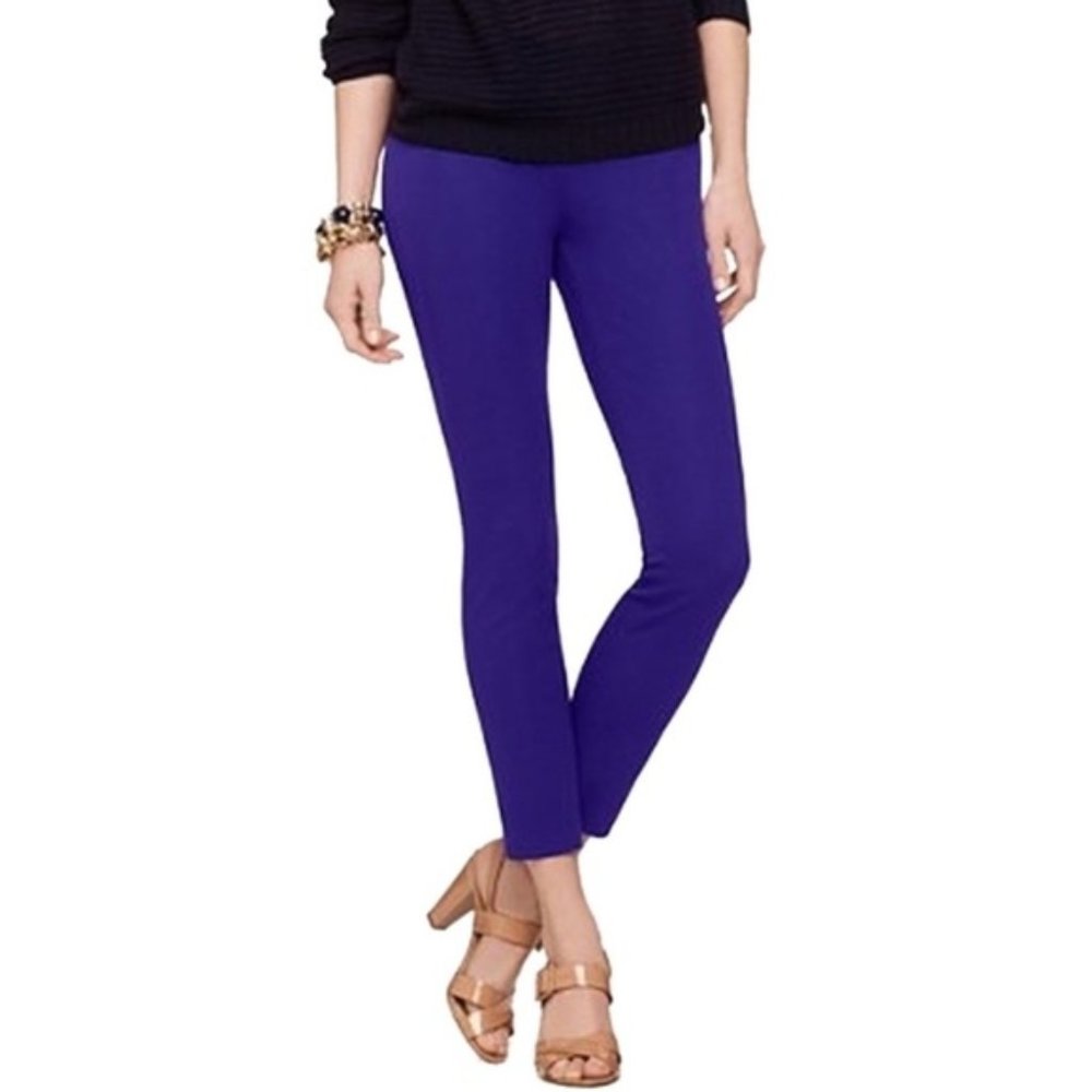 J. Crew Minnie Cropped Bright Purple Pants | 2